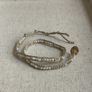 Chan Luu Mokuba Silk Cord Double Wrap Bracelet